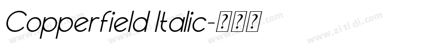 Copperfield Italic字体转换